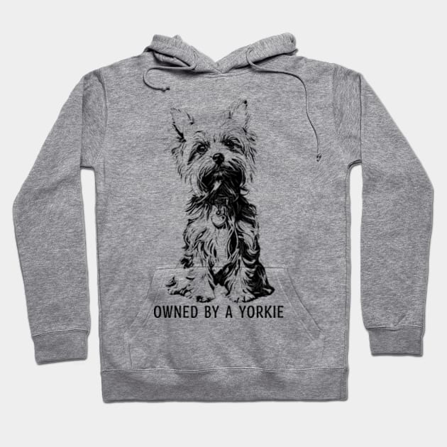 Yorkshire Terrier Lineart Hoodie by Spiffy Dogz